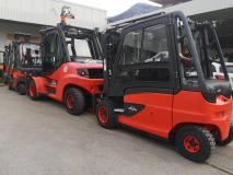 Linde E 50    mit Schneeketten Sonderlösung